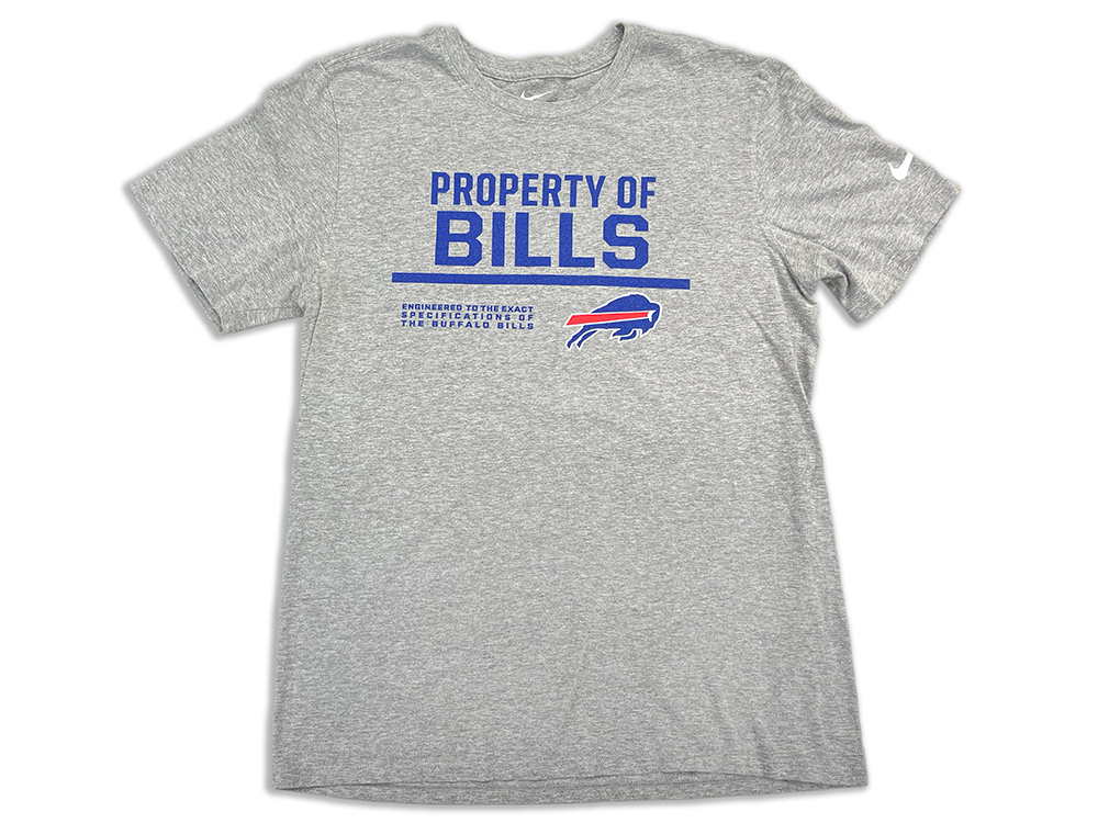 Nike Property of Bills Athletic Cut Crewneck T-Shirt