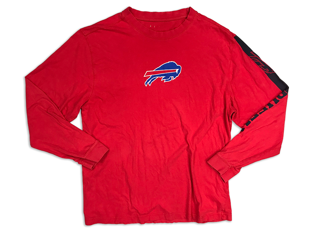 Reebok Buffalo Bills Logo Crewneck Longsleeve T-Shirt