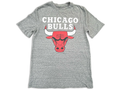 NBA Chicago Bulls Distressed Logo Crewneck T-Shirt