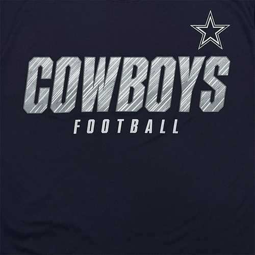 Dallas Cowboys Authentic Cowboys Football Crewneck T-Shirt