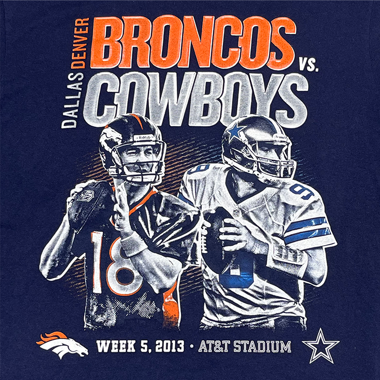 Dallas Cowboys Authentic Broncos vs. Cowboys Week 5, 2013 T-Shirt