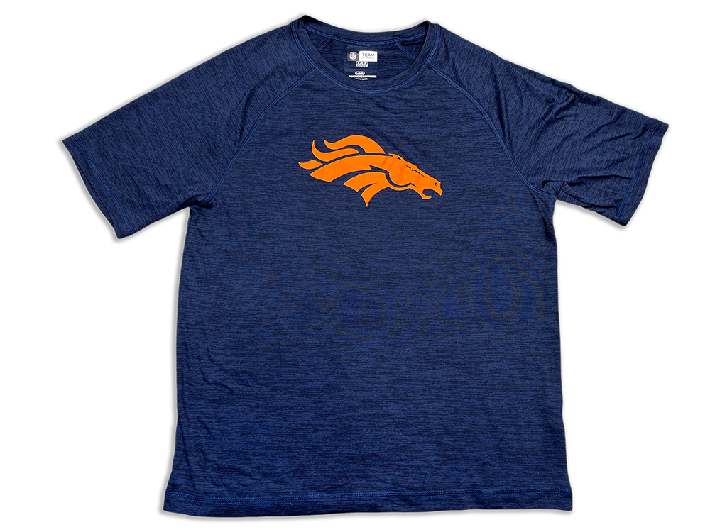 NFL Team Apparel Denver Broncos TX3 Cool Crewneck T-Shirt