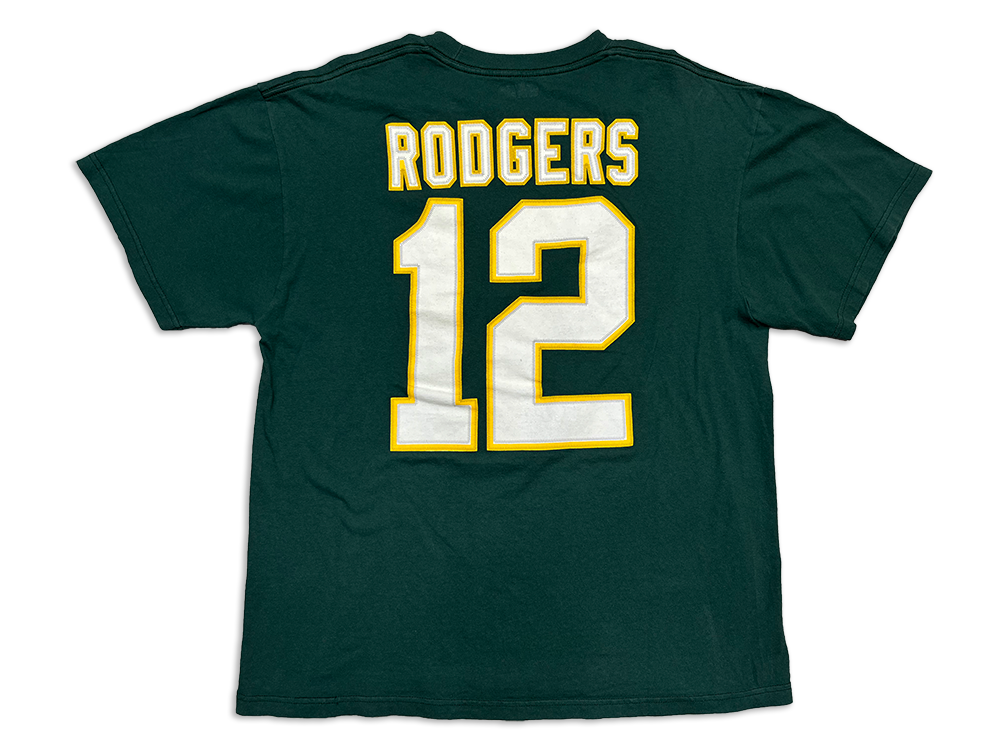 NFL Team Apparel Green Bay Packers Aaron Rodgers 12 Jersey T-Shirt