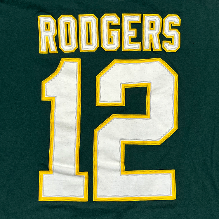 NFL Team Apparel Green Bay Packers Aaron Rodgers 12 Jersey T-Shirt