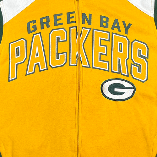 G-III Apparel Green Bay Packers Two-Toned Full-Zip Hoodie Sweatshirt