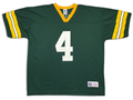 Logo 7 Green Bay Packers Brett Favre 4 Replica Home Jersey