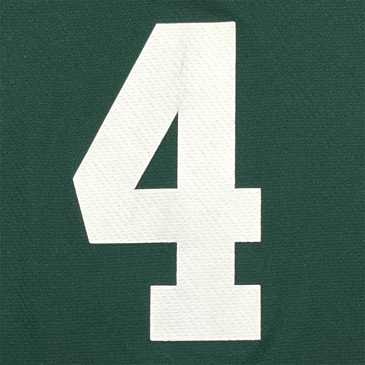 Logo 7 Green Bay Packers Brett Favre 4 Replica Home Jersey