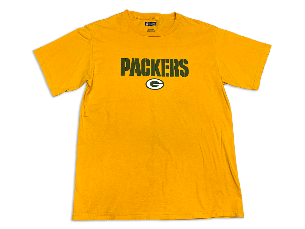 NFL Team Apparel Packers Logo Style KJ35 Crewneck T-Shirt