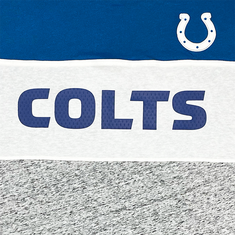 Fanatics Indianapolis Colts Color Block Crewneck T-Shirt