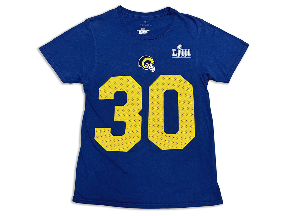Fanatics Los Angeles Rams Todd Gurley 30 Super Bowl LIII Jersey T-Shirt