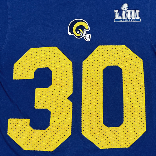 Fanatics Los Angeles Rams Todd Gurley 30 Super Bowl LIII Jersey T-Shirt