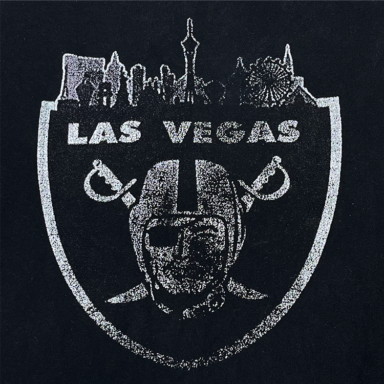 Las Vegas Raiders Skyline Logo Crewneck T-Shirt