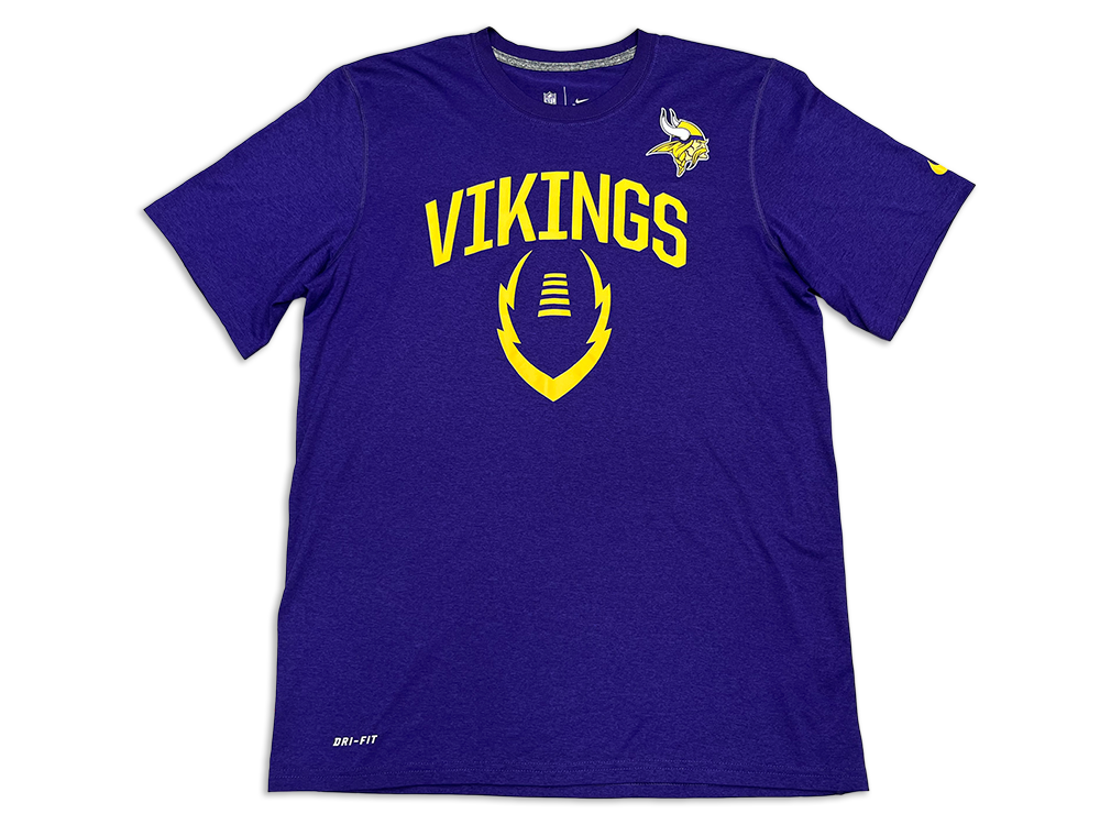 Nike NFL Team Apparel Dri-Fit Vikings Crewneck T-Shirt