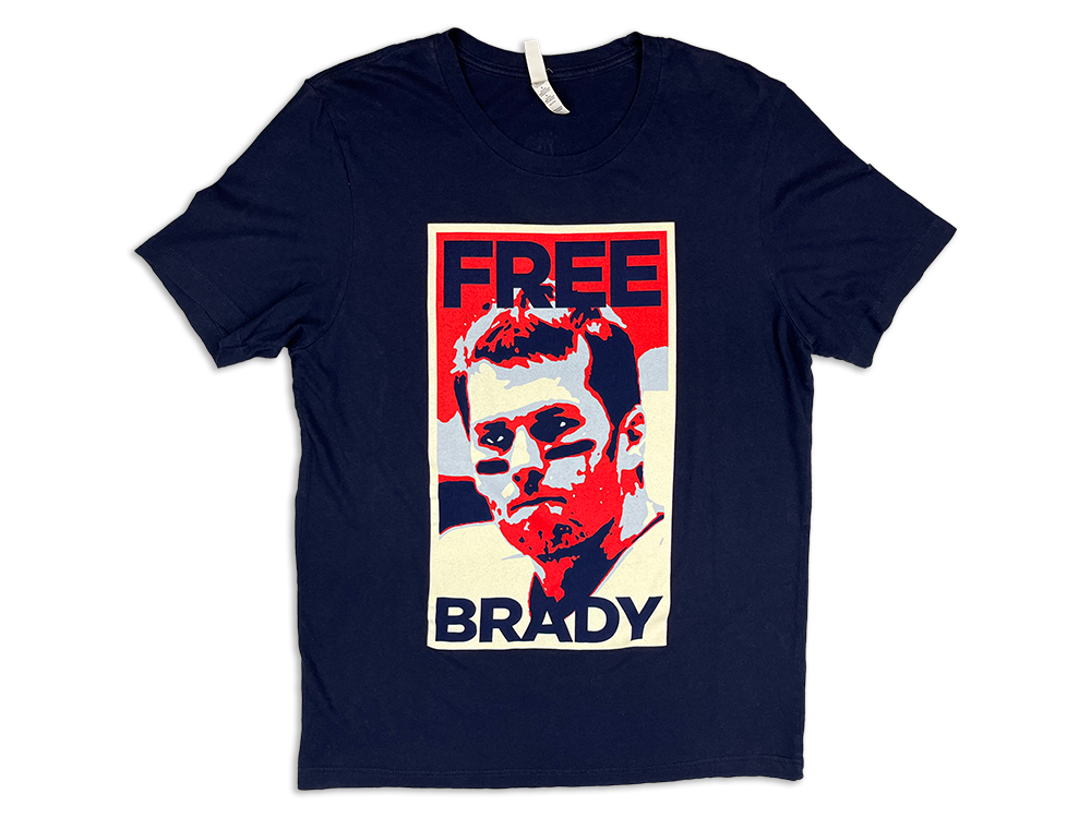 Bella+Canvas Barstool Sports Free Brady Crewneck T-Shirt