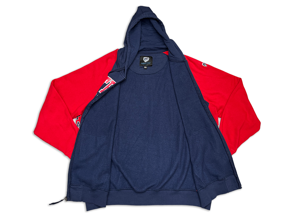 HandsHigh New England Patriots 2-Tone Full-Zip Hoodie Sweatshirt