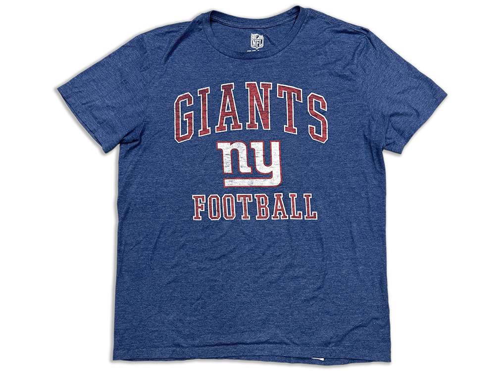 NFL Team Apparel NY Giants Football Crewneck T-Shirt