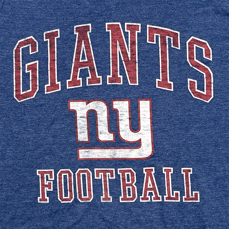 NFL Team Apparel NY Giants Football Crewneck T-Shirt