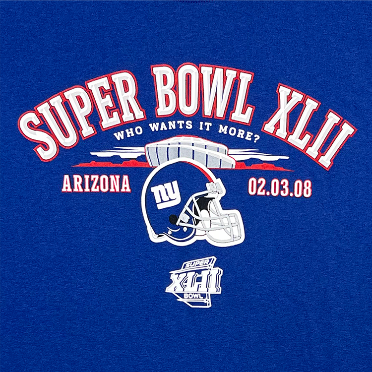 Reebok NY Giants Super Bowl XLII Who Wants it More? T-Shirt