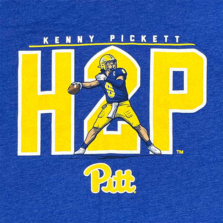 Breaking T Brand Kenny Pickett H2P Pitt Crewneck T-Shirt