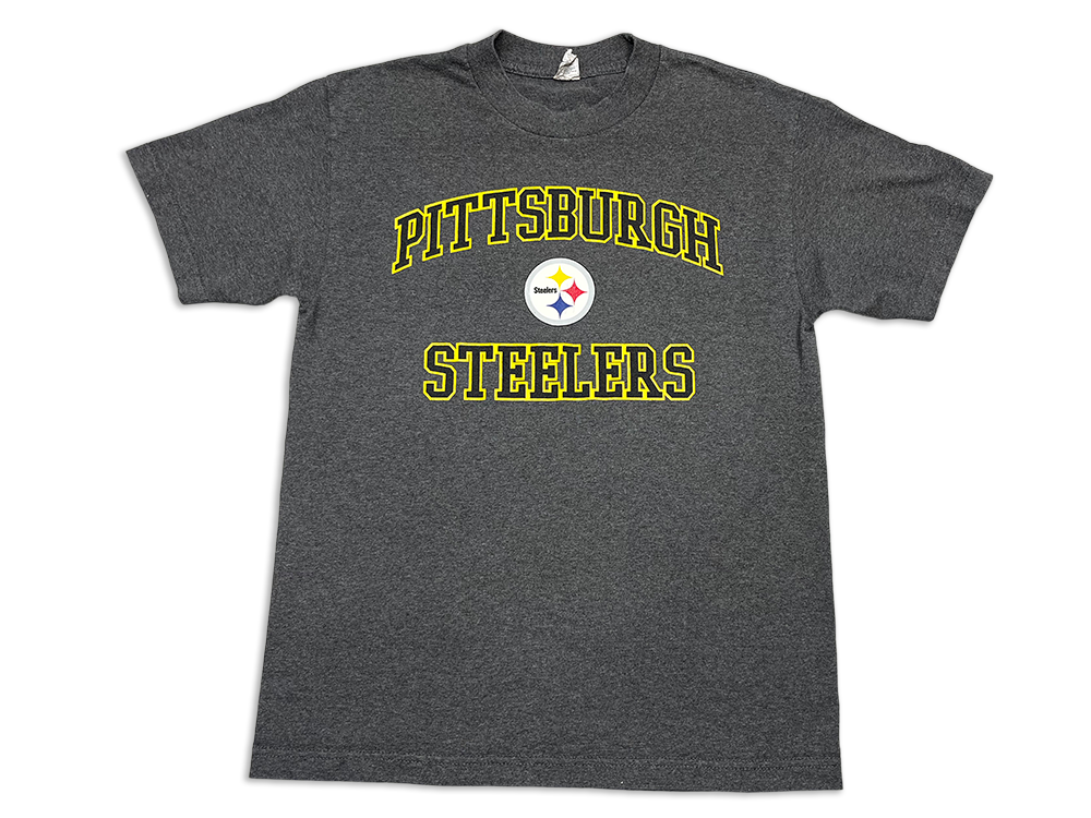 Alstyle Pittsburgh Steelers Classic Arch Crewneck T-Shirt