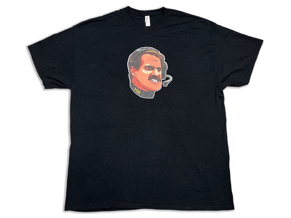 Jerzees Pittsburgh Steelers Bill Cowher Mean Mug T-Shirt