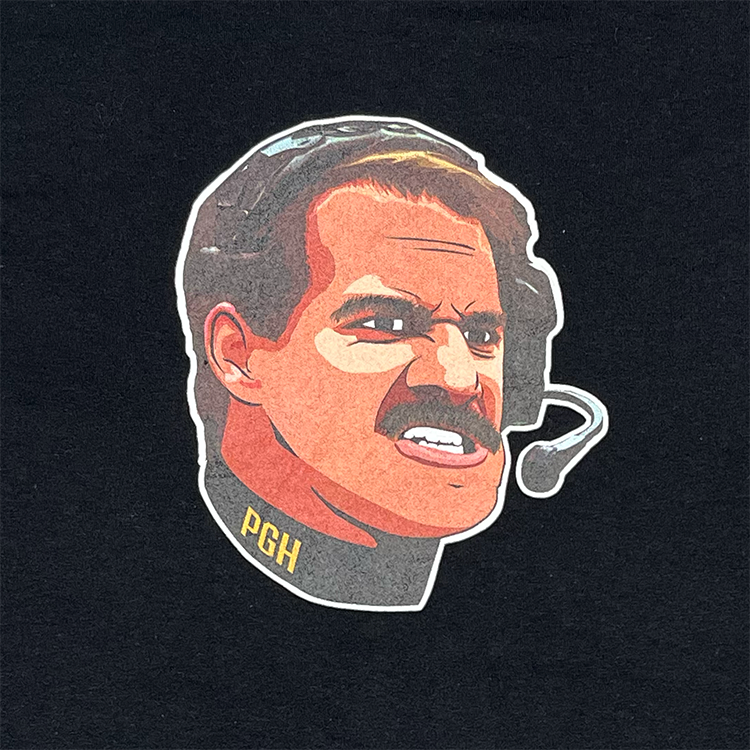 Jerzees Pittsburgh Steelers Bill Cowher Mean Mug T-Shirt