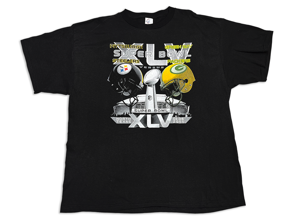 Delta Pro Wear Steelers-Packers SBXLV Roster T-Shirt