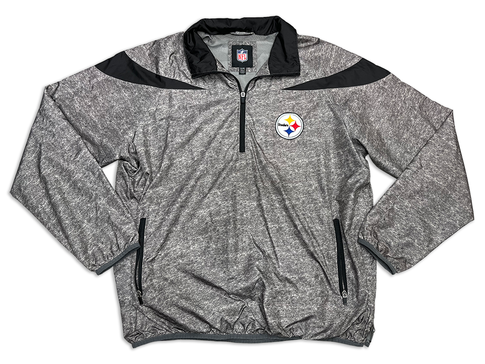 G-III Pittsburgh Steelers Quarter Zip Lined Windbreaker Pullover