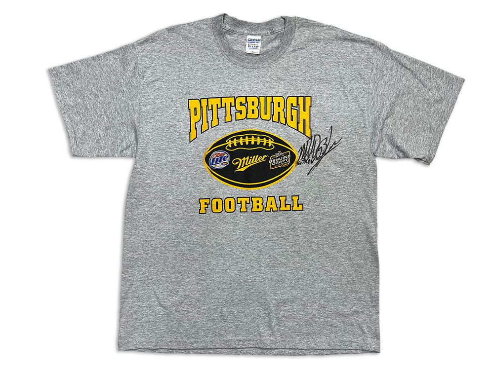 Gildan Pittsburgh Football Matt Bahr Autographed T-Shirt