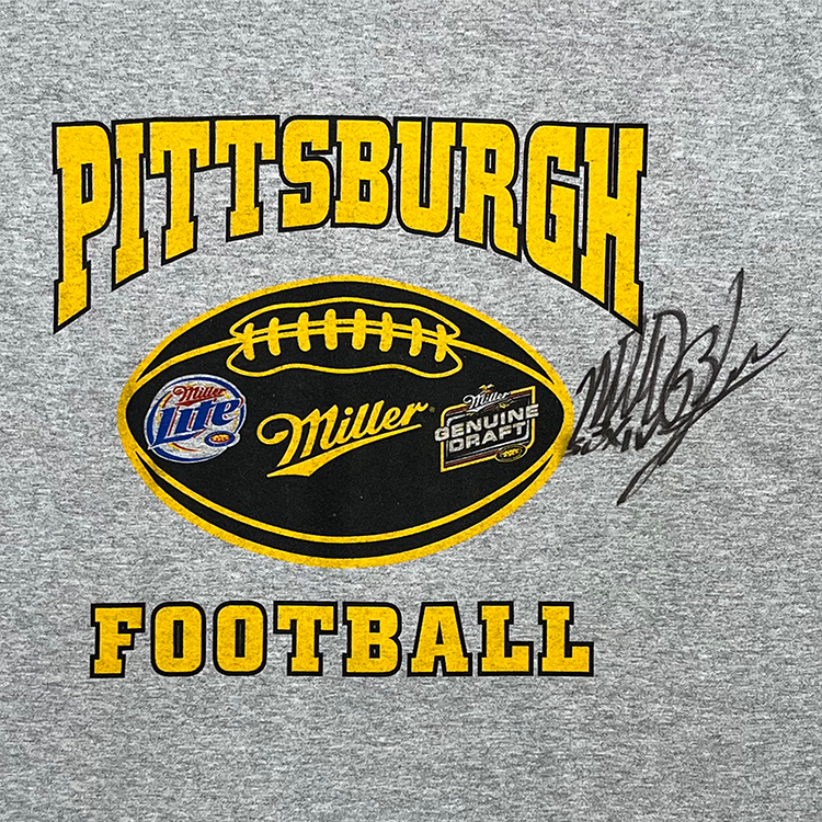 Gildan Pittsburgh Football Matt Bahr Autographed T-Shirt