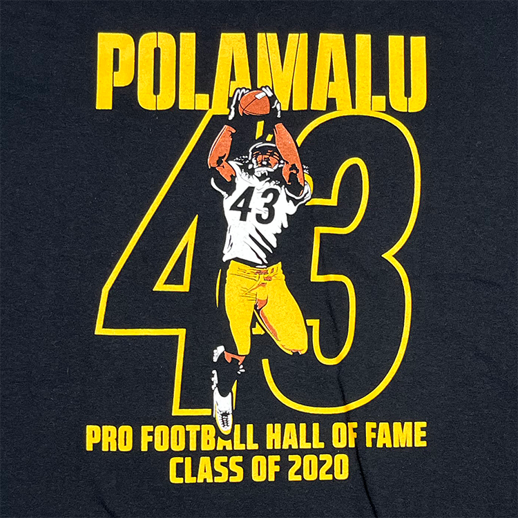 Gildan Polamalu 43 Pro Football Hall of Fame Class of 2020 T-Shirt