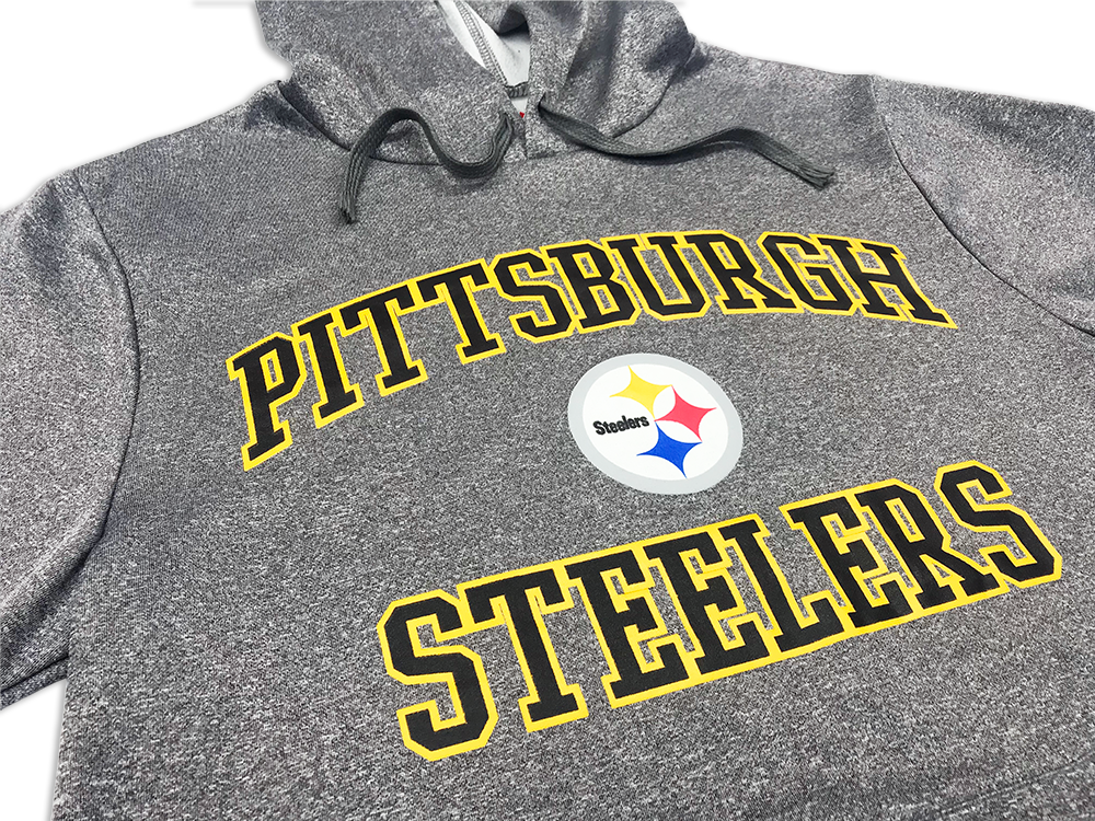Fanatics Steelers Football Classic Arch Style 3Z37 Hoodie Sweatshirt