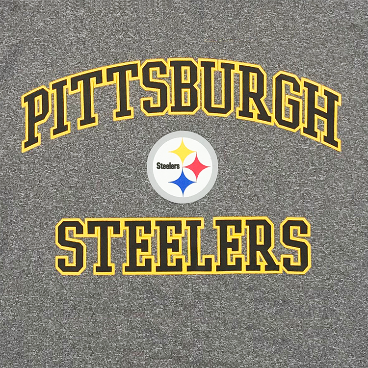 Fanatics Steelers Football Classic Arch Style 3Z37 Hoodie Sweatshirt