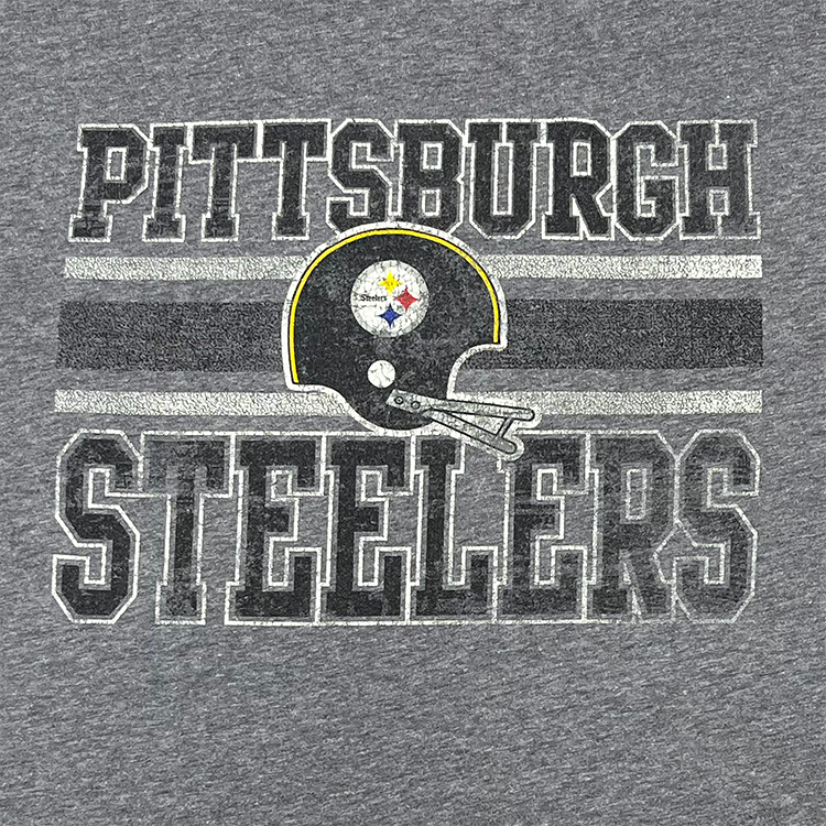 NFL Team Apparel Pittsburgh Steelers Style DZ02 Crewneck T-Shirt