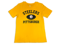 NFL Team Apparel Steelers Logo Football Crewneck T-Shirt