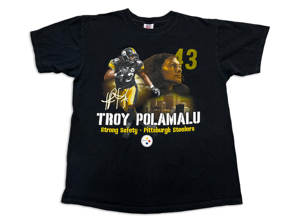NFL Brand Troy Polamalu Strong Safety Pittsburgh Steelers T-Shirt