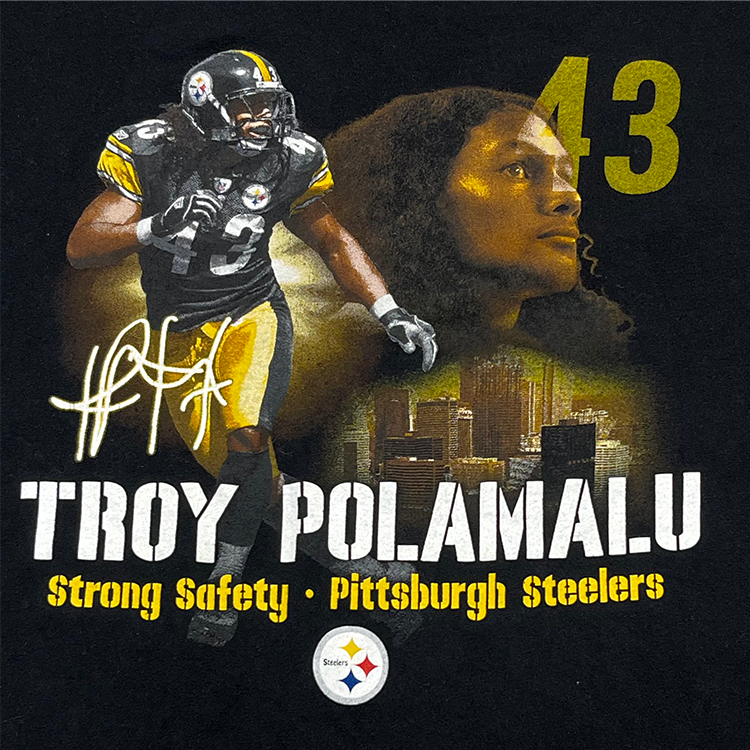 NFL Brand Troy Polamalu Strong Safety Pittsburgh Steelers T-Shirt