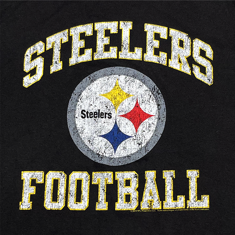 Old Navy Steelers Football Distressed Graphic Crewneck T-Shirt