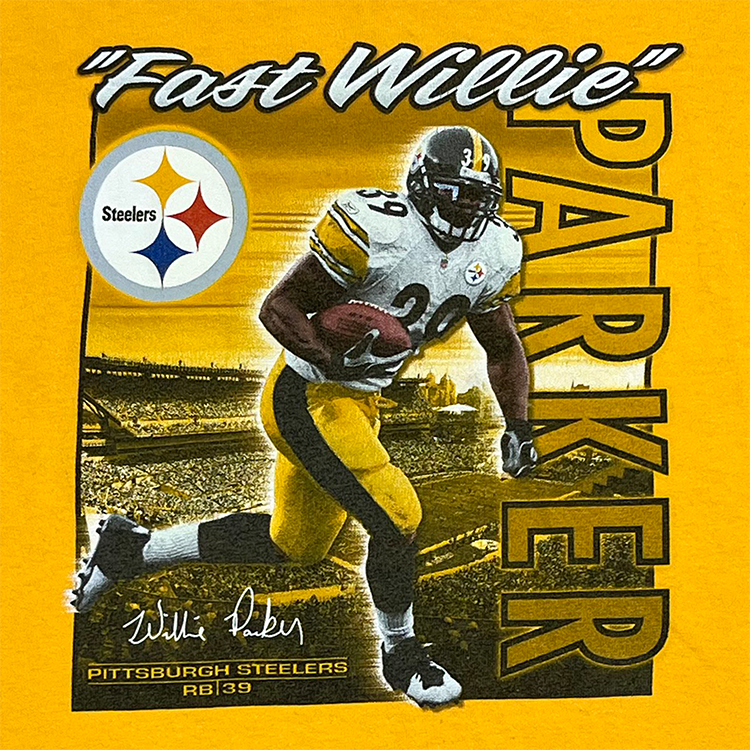 Reebok NFL Team Apparel "Fast Willie" Parker Pittsburgh Steelers T-Shirt