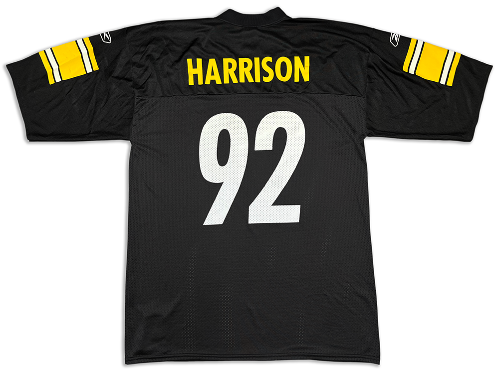 Reebok Pittsburgh Steelers James Harrison 92 Replica Home Jersey