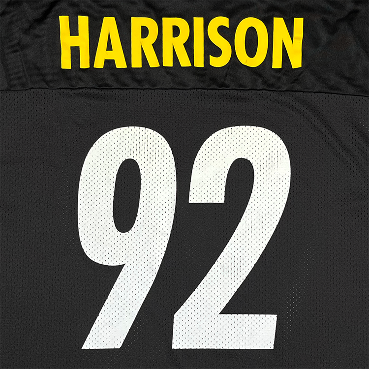 Reebok Pittsburgh Steelers James Harrison 92 Replica Home Jersey