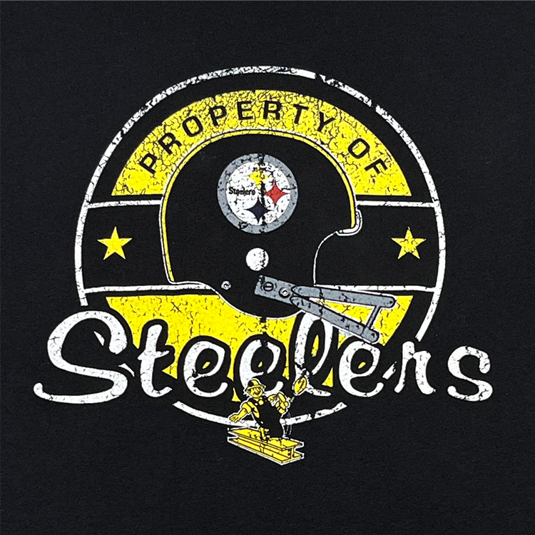 Reebok Property of Steelers Scoop Neck Longsleeve T-Shirt