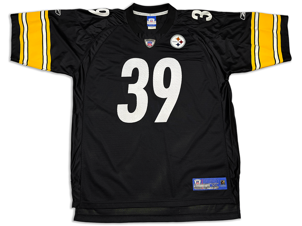 Reebok Pittsburgh Steelers Willie Parker 39 Replica Home Jersey