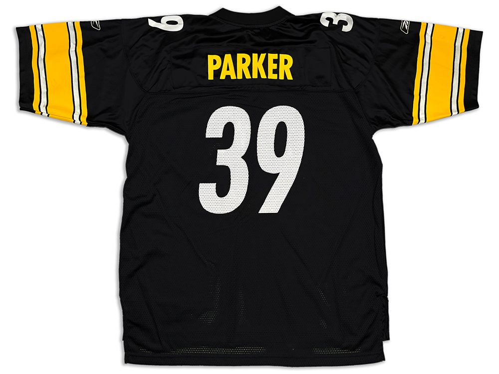 Reebok Pittsburgh Steelers Willie Parker 39 Replica Home Jersey