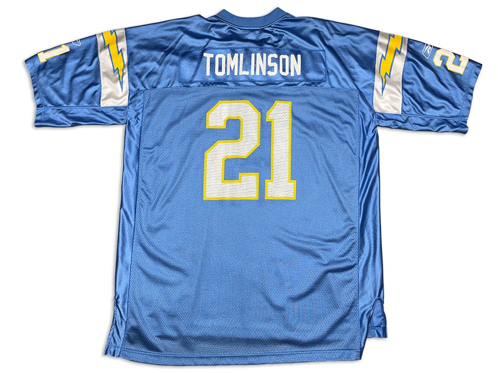 Reebok San Diego Chargers LaDainian Tomlinson 21 Replica Alt Home Jersey