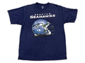 Reebok Seattle Seahawks Scuffed Helmet Graphic Crewneck T-Shirt