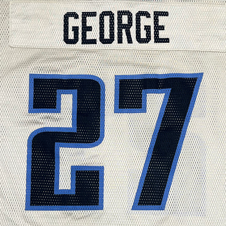 Reebok Tennessee Titans Eddie George 27 Replica Away Jersey