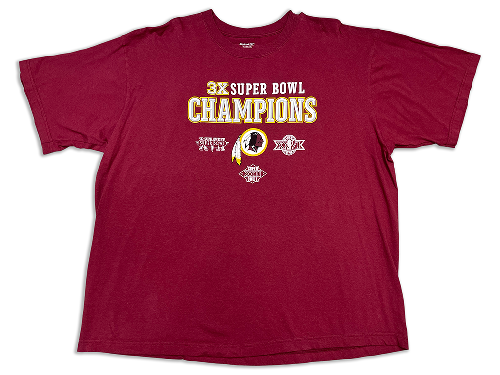 Reebok Washington Redskins 3-Time SB Champions T-Shirt