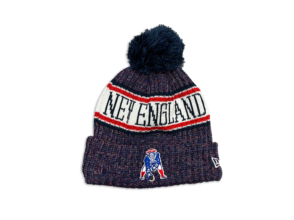 New Era brand New England Patriots Cold Weather Pom Knit Cap